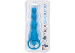 CLIMAX SILICONE VIBRATING BUM BEADS BLUE