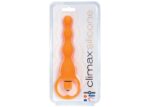 CLIMAX SILICONE VIBRATING BUM BEADS ORANGE