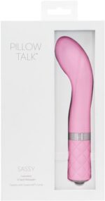 PILLOW TALK SASSY G SPOT VIBE W/SWAROVSKI CRYSTAL PINK