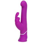HAPPY RABBIT BEADED G SPOT RECHARGEABLE RABBIT PURPLE