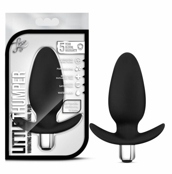 LUXE LITTLE THUMPER BLACK ANAL PLUG - Image 2
