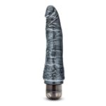 JET OBSIDIAN CARBON METALLIC BLACK VIBRATING DILDO
