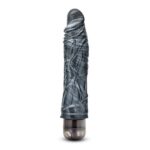 JET SABLE CARBON METALLIC BLACK VIBRATING DILDO
