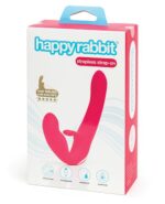 HAPPY RABBIT RECHARGEABLE PINK VIBRATING STRAPLESS STRAP ON (out mid Dec)