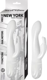 VIBES OF NEW YORK RABBIT MASSAGER WHITE