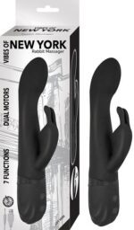 VIBES OF NEW YORK RABBIT MASSAGER BLACK
