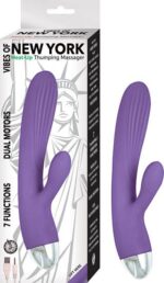 VIBES OF NEW YORK HEAT-UP THUMPING MASSAGER PURPLE