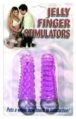 JELLY FINGER STIMULATORS PURPLE