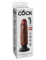 KING COCK 6IN COCK BROWN VIBRATING