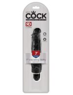 KING COCK 7 VIBRATING STIFFY BLACK "
