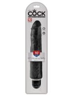 KING COCK 10 VIBRATING STIFFY BLACK "