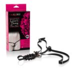 RECHARGEABLE SILICONE LOVER'S THONG W/ PLEASURE BEADS