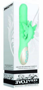 GRAND BEADED BUTTERFLY RABBIT GREEN