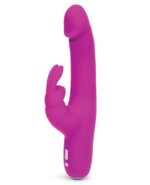 HAPPY RABBIT SLIMLINE REALISTIC RECHARGEABLE VIBRATOR PURPLE(out beg Dec)
