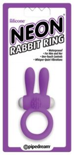 NEON RABBIT RING PURPLE