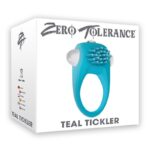 ZERO TOLERANCE TEAL TICKLER VIBRATING COCK RING