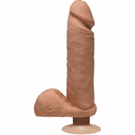 THE D PERFECT D VIBRATING 8 ULTRASKYN CARAMEL "