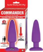 COMMANDER ESSENTIAL VIBRATING HOT PLUG-PURPLE