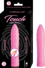 TOUCH THE WAVE PINK RIBBED VIBRATOR
