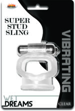 WET DREAMS SUPER STUD SLING CLEAR