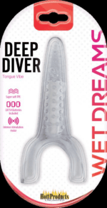 TONGUE STAR DEEP DIVER CLEAR VIBRATING TONGUE WITH MOTOR