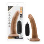 DR. SKIN DR. DAVE 7IN MOCHA VIBRATING COCK W/ SUCTION CUP