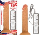 ALL AMERICAN WHOPPER VIBRATING 8IN FLESH