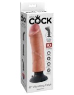 KING COCK 8IN COCK FLESH VIBRATING