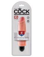 KING COCK 6 VIBRATING STIFFY BEIGE "