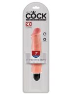 KING COCK 7 VIBRATING STIFFY BEIGE "