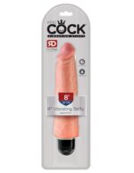 KING COCK 8 VIBRATING STIFFY BEIGE "