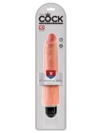 KING COCK 9 VIBRATING STIFFY BEIGE "