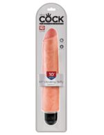 KING COCK 10 VIBRATING STIFFY BEIGE "