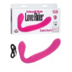 RECHARGEABLE LOVE RIDER STRAP ON PINK