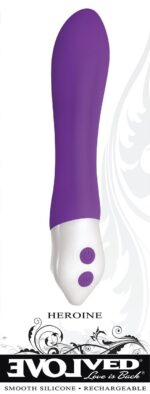 HEROINE SILICONE RECHARGEABLE PURPLE VIBRATOR