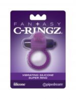FANTASY C RINGZ VIBRATING SILICONE SUPER RING PURPLE