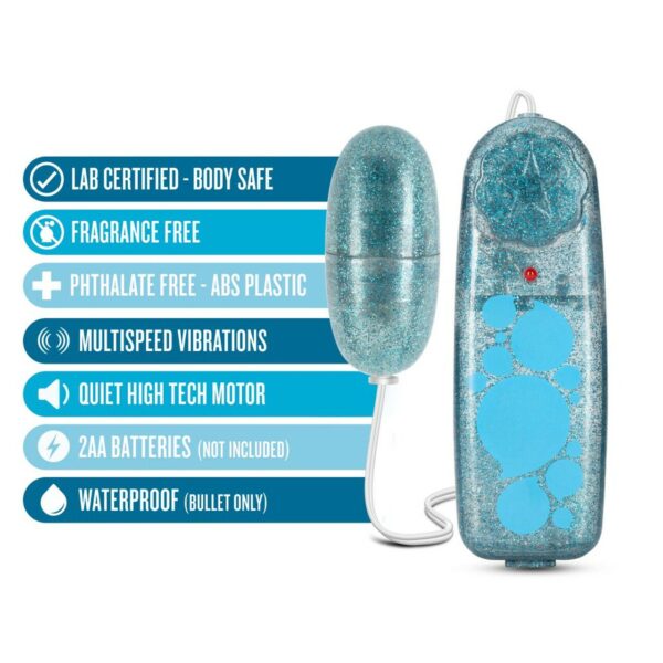 B YOURS GLITTER POWER BULLET BLUE - Image 4