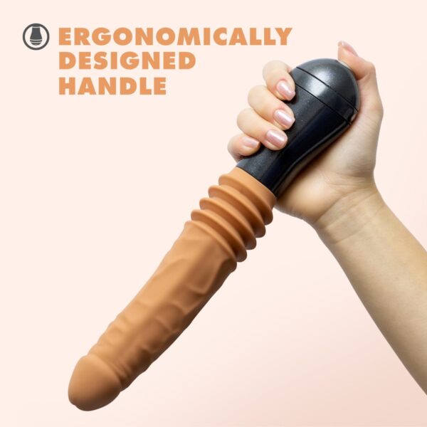 DR SKIN DR. ARTHUR THRUSTING GYRATING VIBRATING DILDO TAN - Image 4