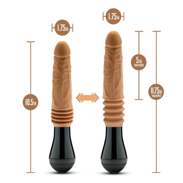 DR SKIN DR. ARTHUR THRUSTING GYRATING VIBRATING DILDO TAN - Image 5