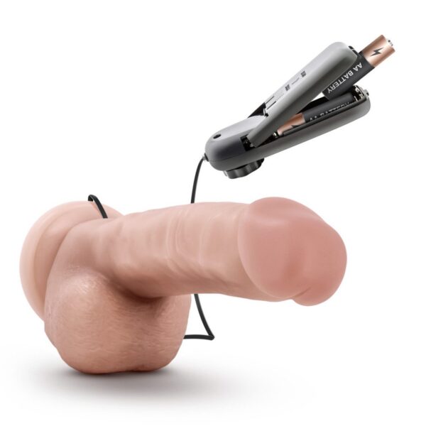 DR SKIN DR JAY 8.75IN VIBRATING COCK W/ SUCTION CUP VANILLA - Image 3