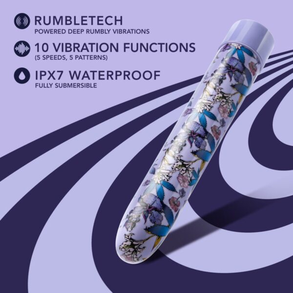 LIMITED ADDICTION FLORADELIC 7 IN RECHARGEABLE VIBE PURPLE - Image 3