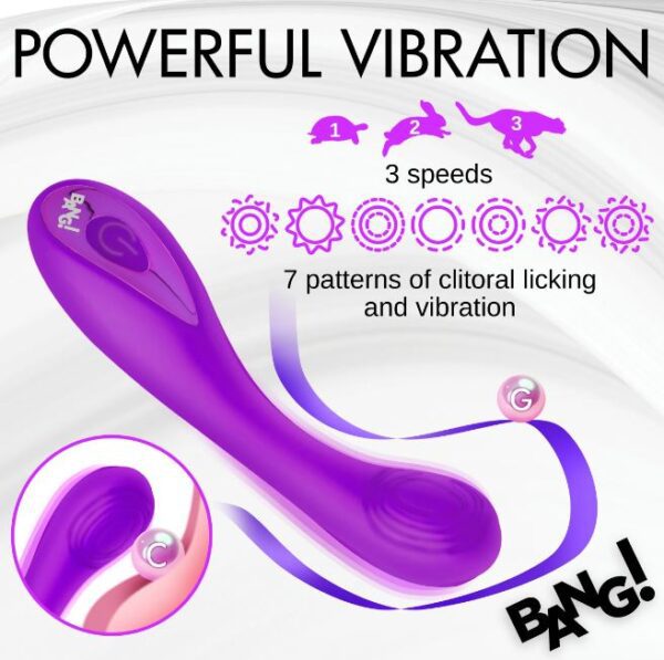 G-SPOT SILICONE VIBRATOR PURPLE - Image 3