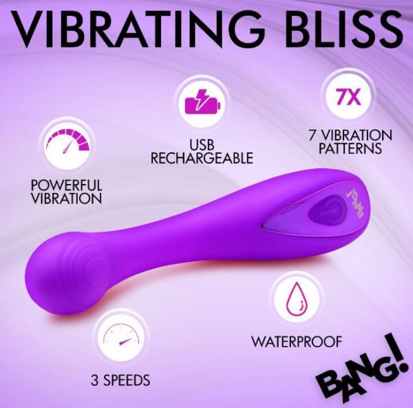 G-SPOT SILICONE VIBRATOR PURPLE - Image 5