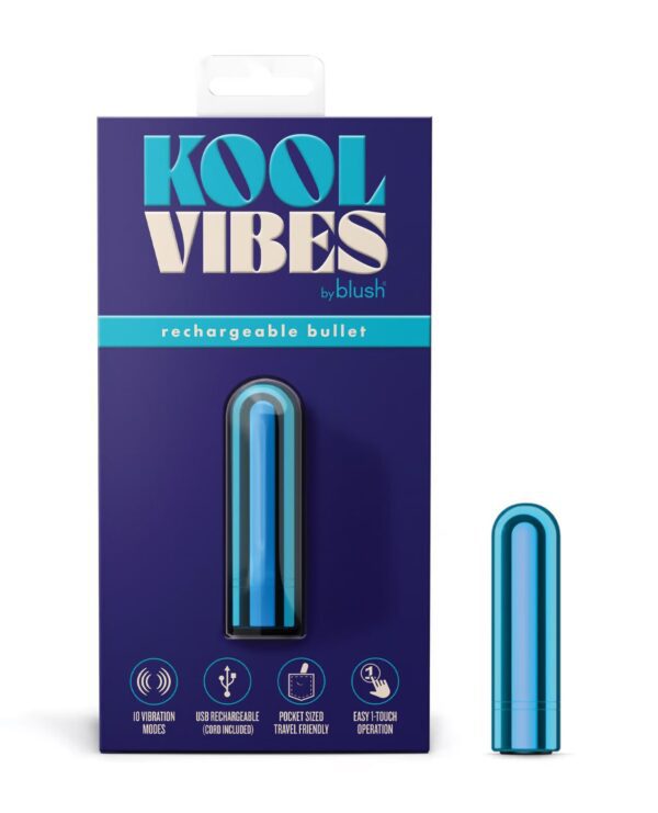 KOOL VIBES - RECHARGEABLE MINI BULLET - BLUEBERRY - Image 3