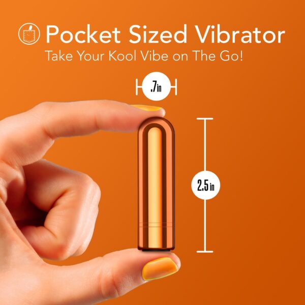 KOOL VIBES - RECHARGEABLE MINI BULLET - TANGERINE - Image 2