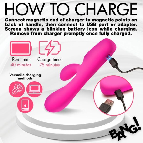 DIGITAL SILICONE RABBIT VIBRATOR - Image 2